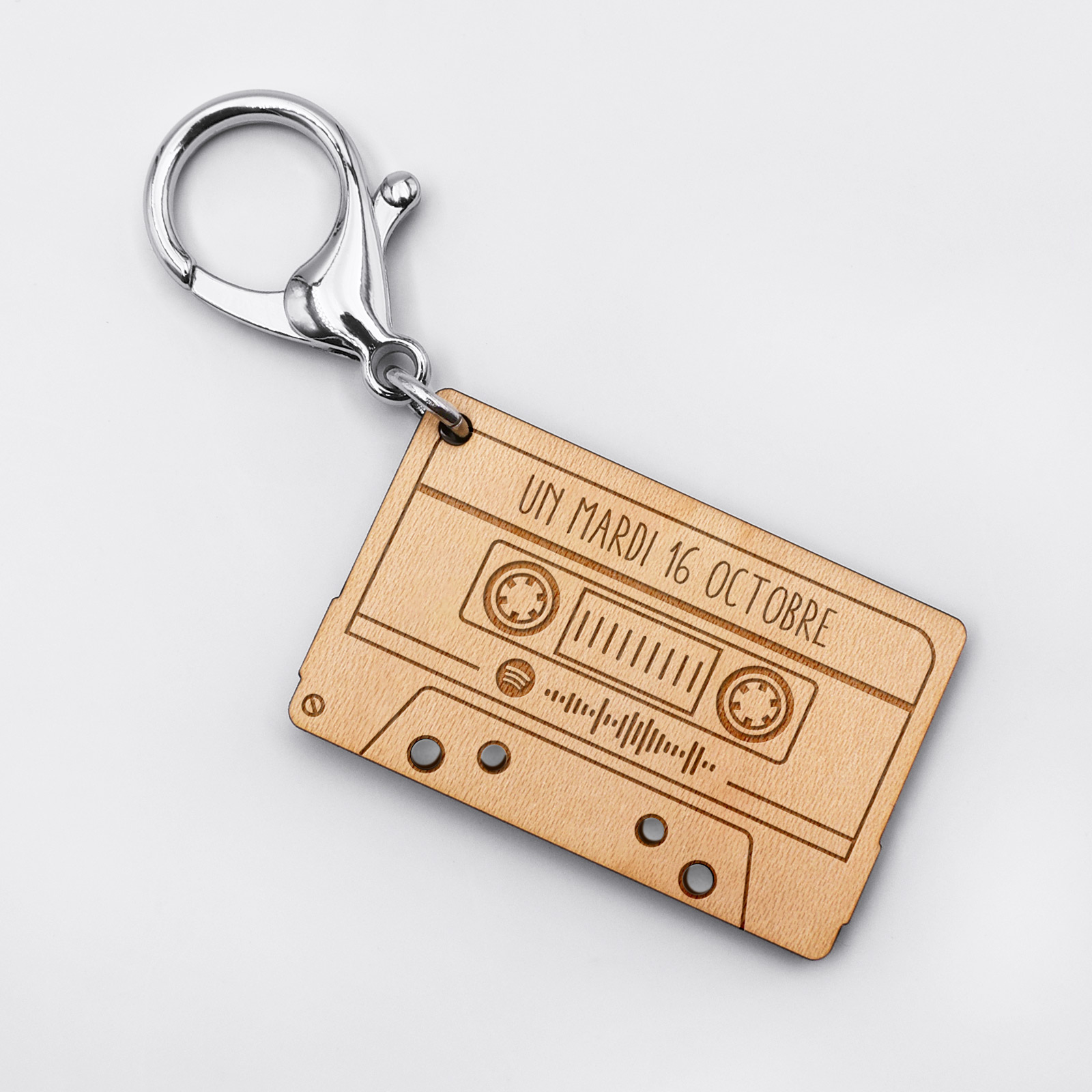 50 Llaveros De Cassette Spotify Para Personalizar En Mdf