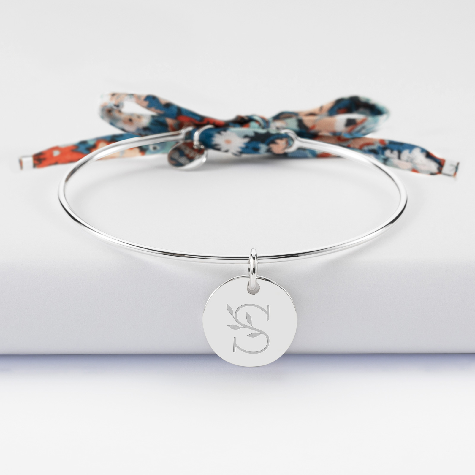 Bracelet cordon petit nuage pour enfant en argent - L'Atelier d'Amaya