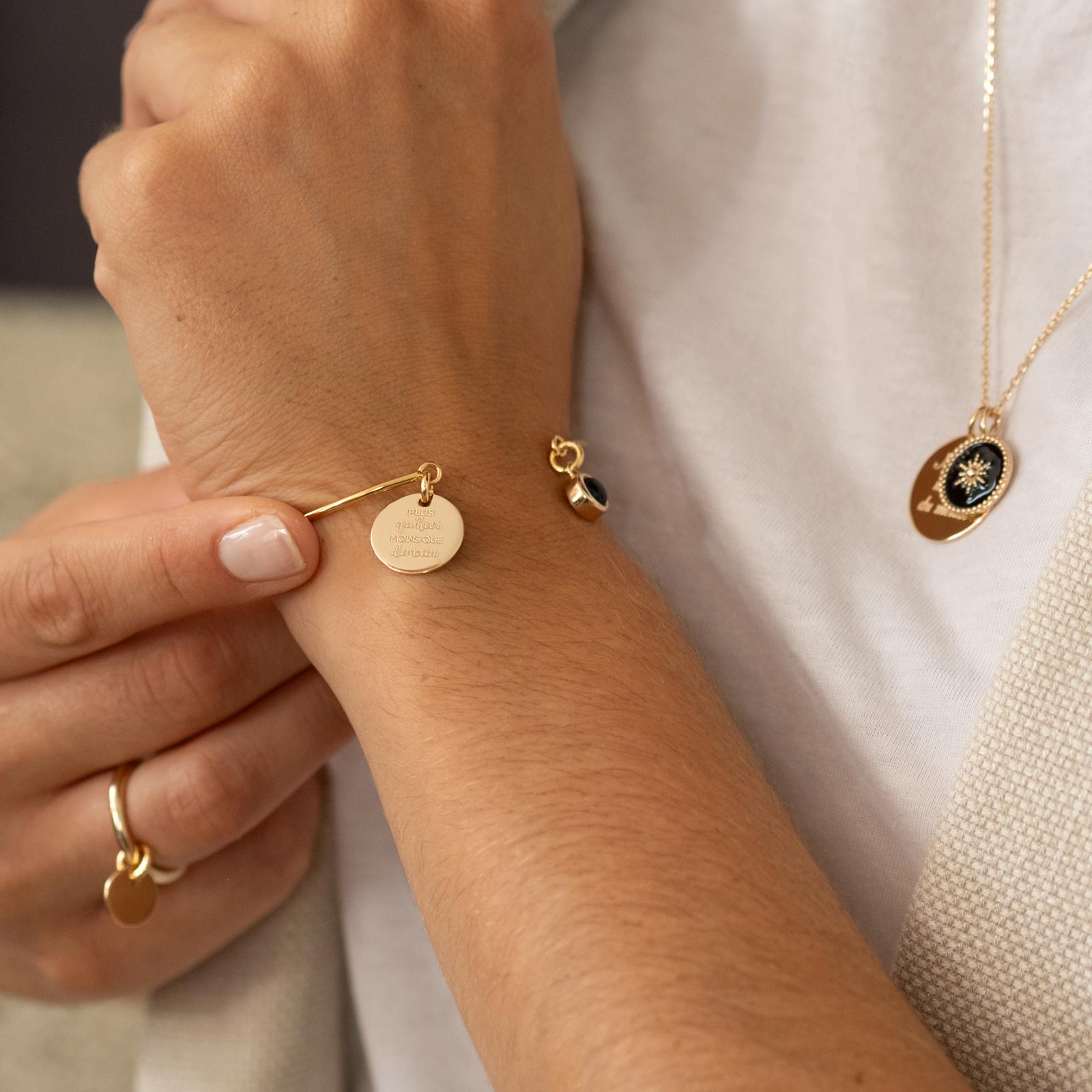 Santorini' Gold Bracelet | Bloom&Babe
